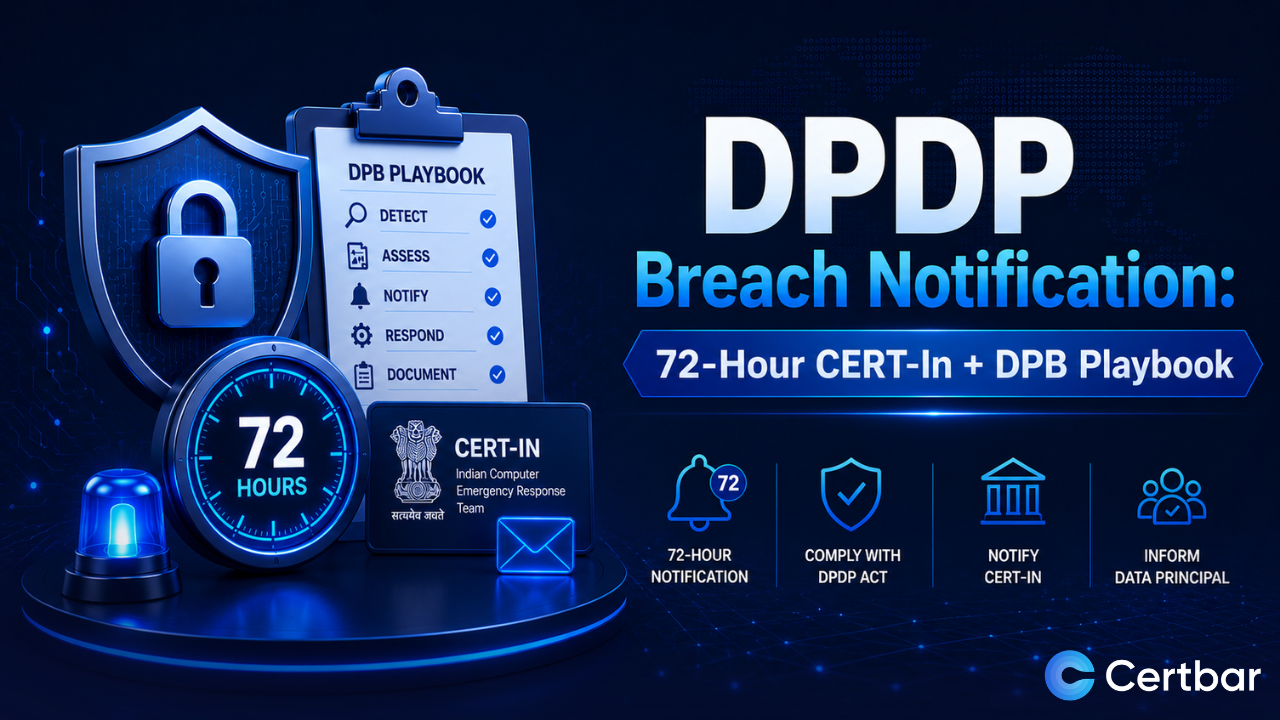 DPDP Breach Notification 72-Hour Playbook