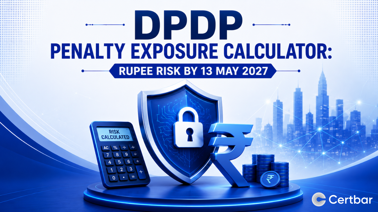 DPDP Penalty Exposure Calculator 13 May 2027