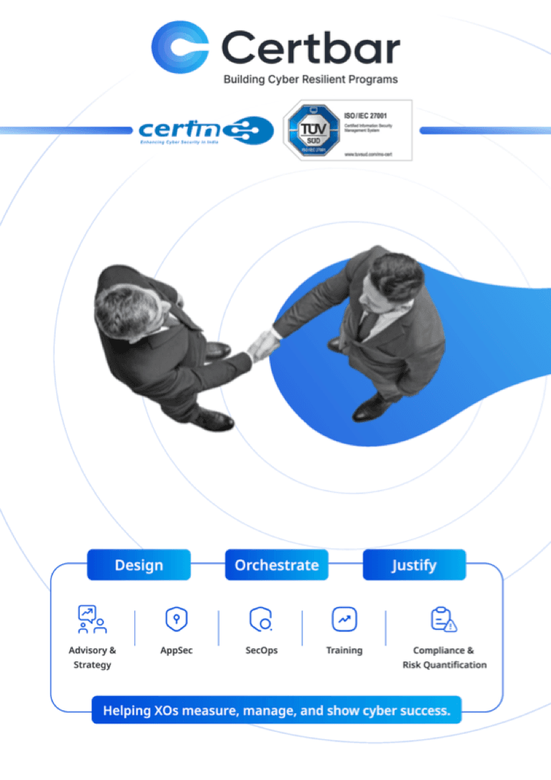Certbar Company Profile cover page
